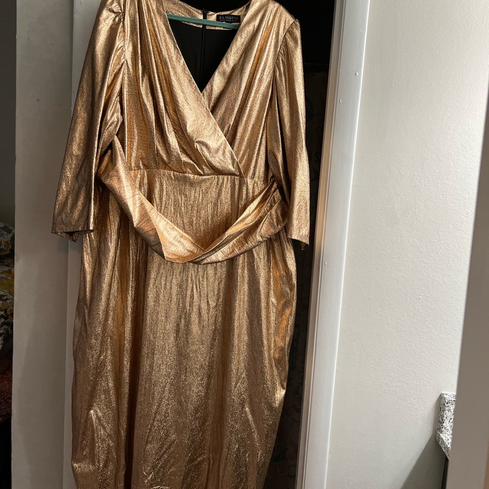 Gold Eliqoui Gown size 28